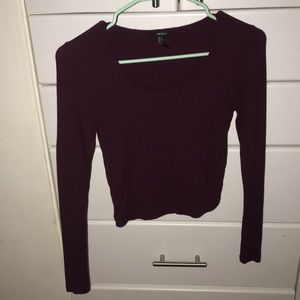 maroon long sleeve